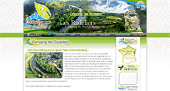Desktop Screenshot of camping-les-radeliers.com