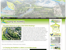 Tablet Screenshot of camping-les-radeliers.com